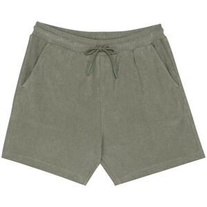Native Spirit Mens Terry Towel Shorts / Almond Green